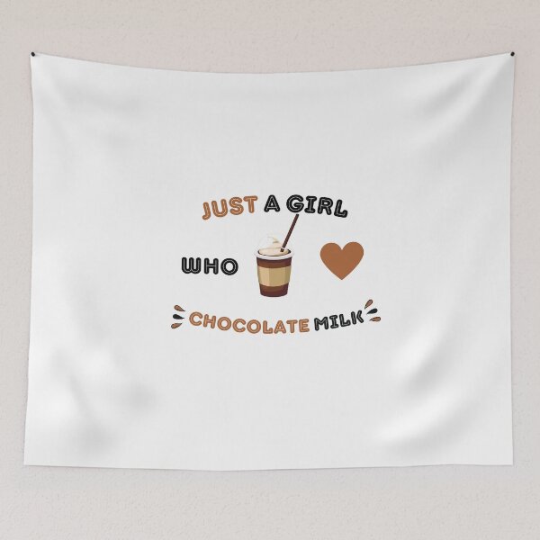 Item preview, just a girl who loves chocolate milk designed and sold by dress-in.