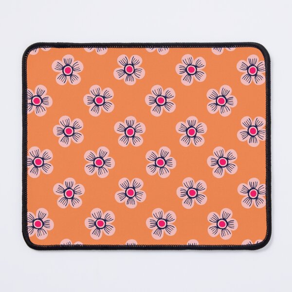 Item preview, Julie’s Garden Tangerine and Pink Flowers Big  designed and sold by ToEllaBloom.