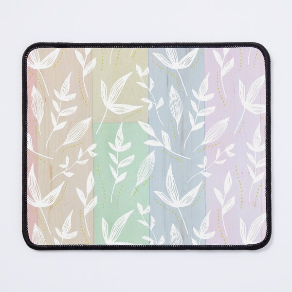 Item preview, Leaves Overlay Pastel Rainbow Wood Planks designed and sold by Designs By YL.
