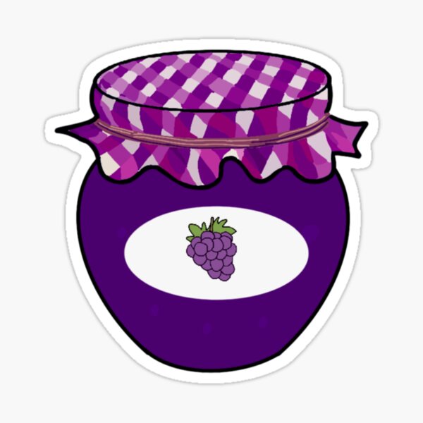 "Grape jam" Sticker for Sale by blueberrycafe Redbubble