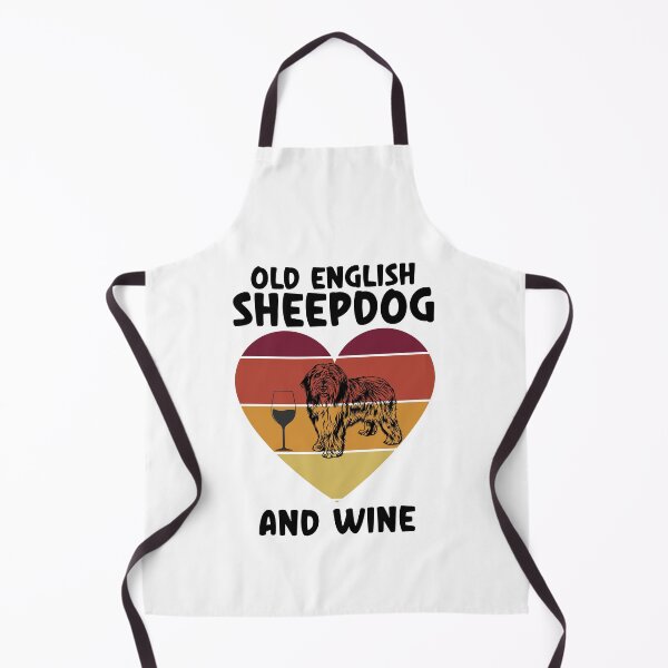 Item preview, Old English Sheepdog And Wine, Old English Sheepdog Mom designed and sold by SportyDogShop.