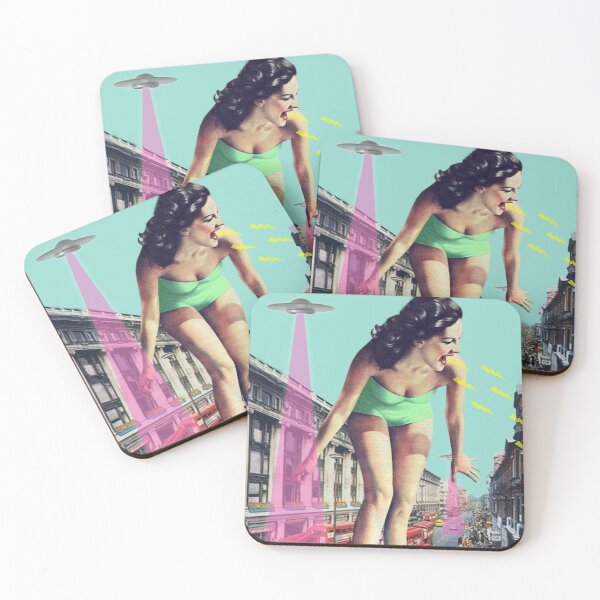 Item preview, Rush Hour /// UFOSs descending in London ca. 1960 designed and sold by MsGonzalez.
