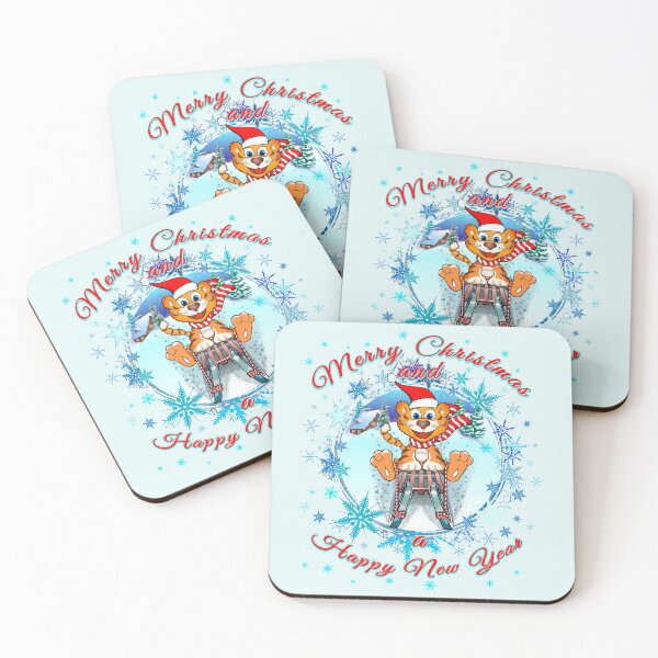 Item preview, Merry Christmas on Sleigh / Merry Christmas and a Happy New Year/ Year of the Tiger designed and sold by saf-saf.