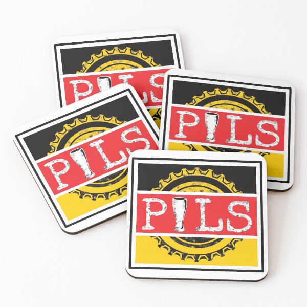 Item preview, Pils (Pilsner) Word on Beer Bottle Cap in German Colours (ver 2) designed and sold by DKdesigns27.