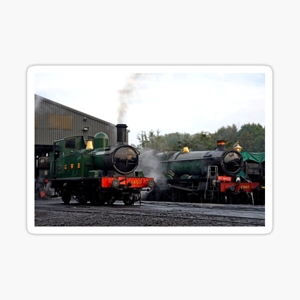 GWR steam locos at Bridgnorth station Sticker