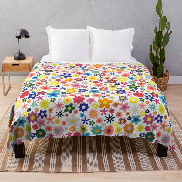Item preview, Simple colorful flowers pattern  designed and sold by Yulia Chepurova.