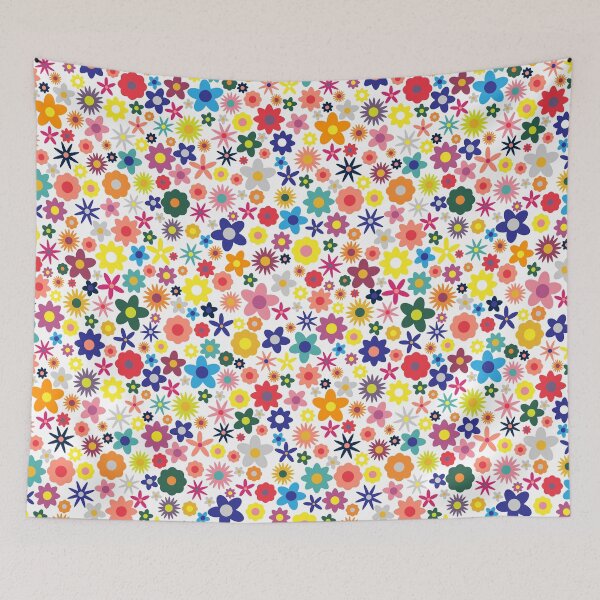 Item preview, Simple colorful flowers pattern  designed and sold by Yulia Chepurova.