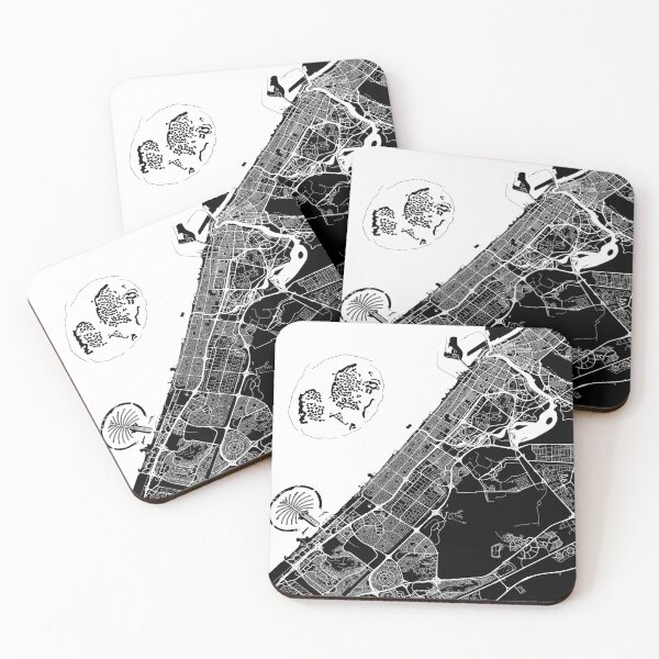 Item preview, Dubai, UAE, City Map - Black designed and sold by helloadventure.