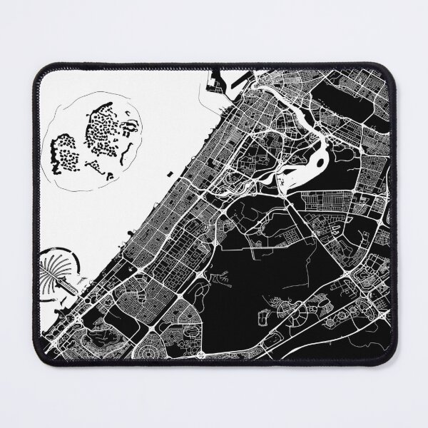 Item preview, Dubai, UAE, City Map - Black designed and sold by helloadventure.