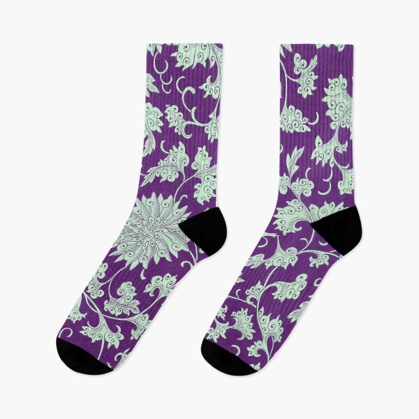 Item preview, Purple Floral Retro Vintage Print designed and sold by Chadrick Rode.