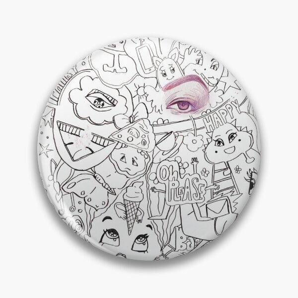 Item preview, doodle art black and white minimal line art designed and sold by Nazrin Nasimi.