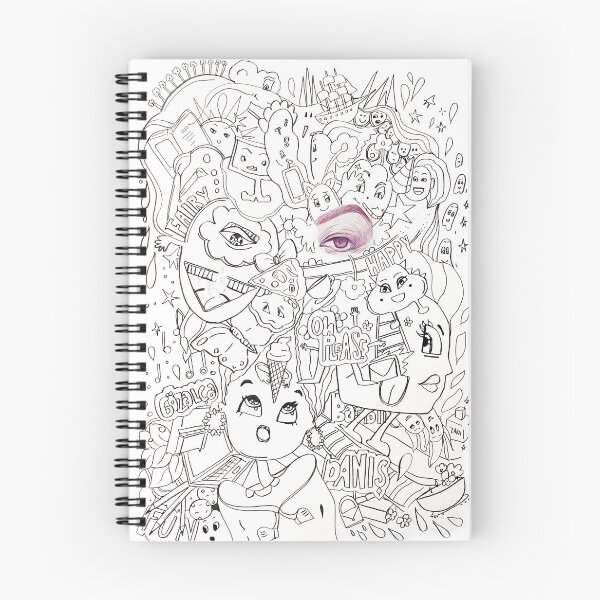 Item preview, doodle art black and white minimal line art designed and sold by Nazrin Nasimi.