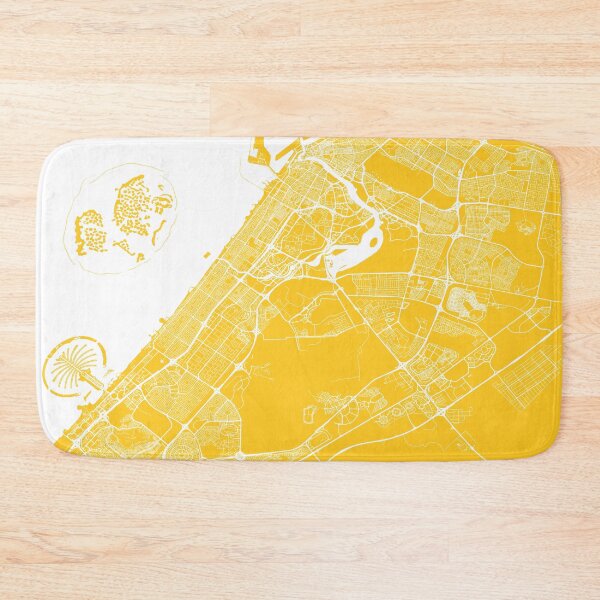 Item preview, Dubai, United Arab Emirates, City Map - Yellow designed and sold by helloadventure.