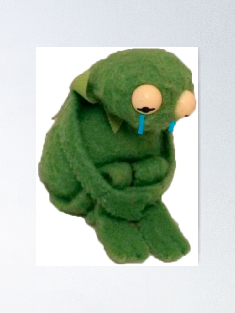 "kermit crying meme" Poster for Sale by valwerty | Redbubble