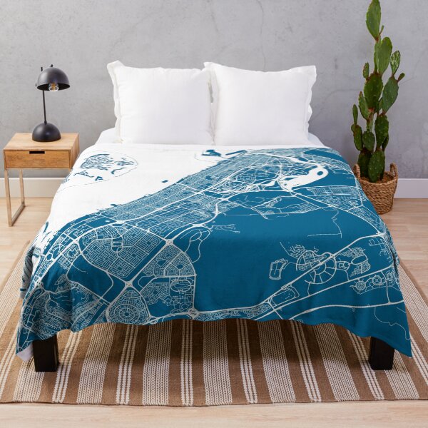 Item preview, Dubai, UAE, City Map - Blue designed and sold by helloadventure.