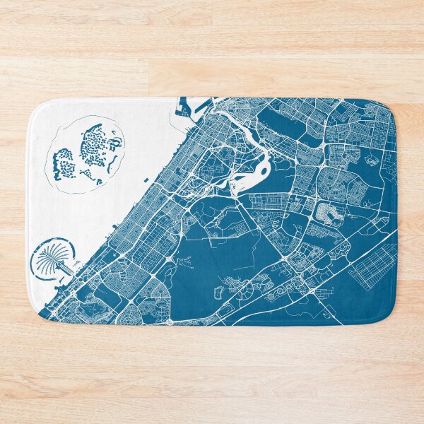 Item preview, Dubai, UAE, City Map - Blue designed and sold by helloadventure.