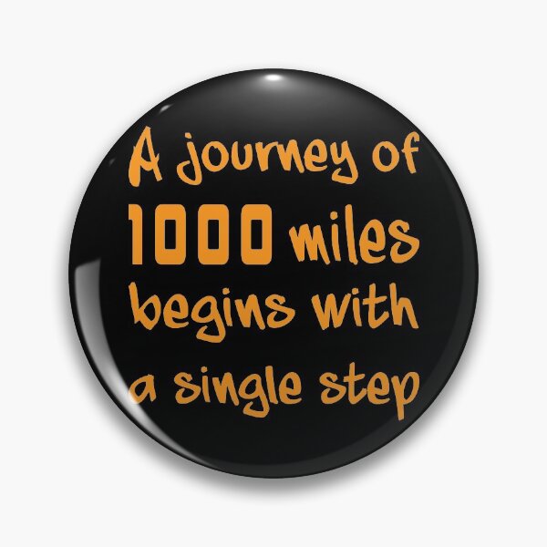 Item preview, A journey of 1000 miles begins with a single step, Motivational quotes, positive words and inspirational sayings for encouraging to do the best in your life. designed and sold by Quotesgallery.