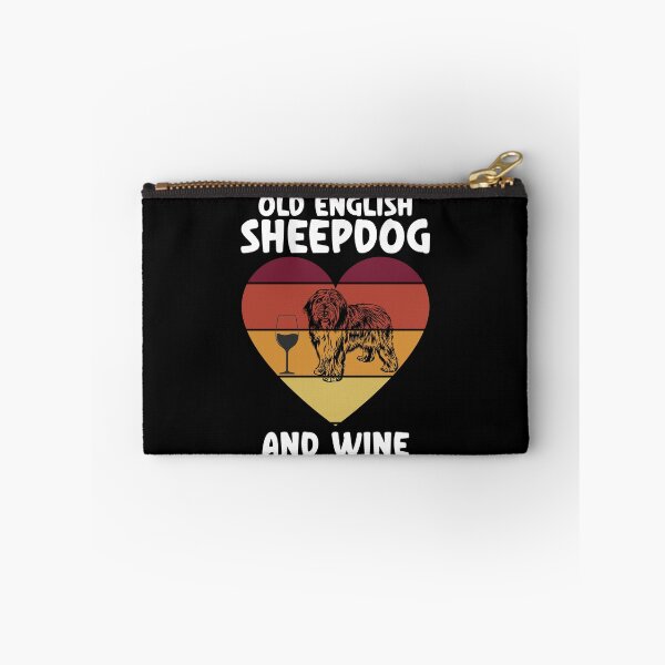 Item preview, Old English Sheepdog And Wine, Old English Sheepdog Mom designed and sold by SportyDogShop.