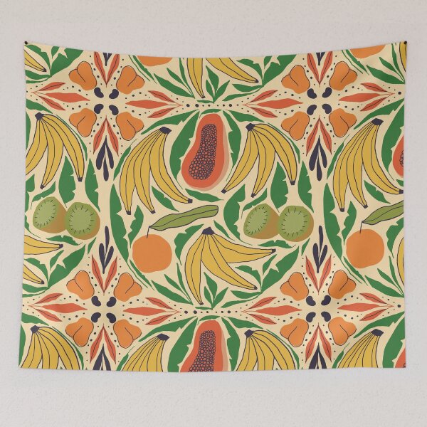 Item preview, Brazilian Tropical Fruits // Banana, Papaya, Kiwi, Cashew Apple designed and sold by Haley Schulz.