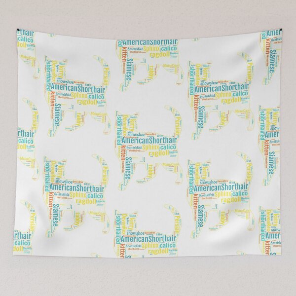 Item preview, Cat Shape Word Art  designed and sold by Obitez.