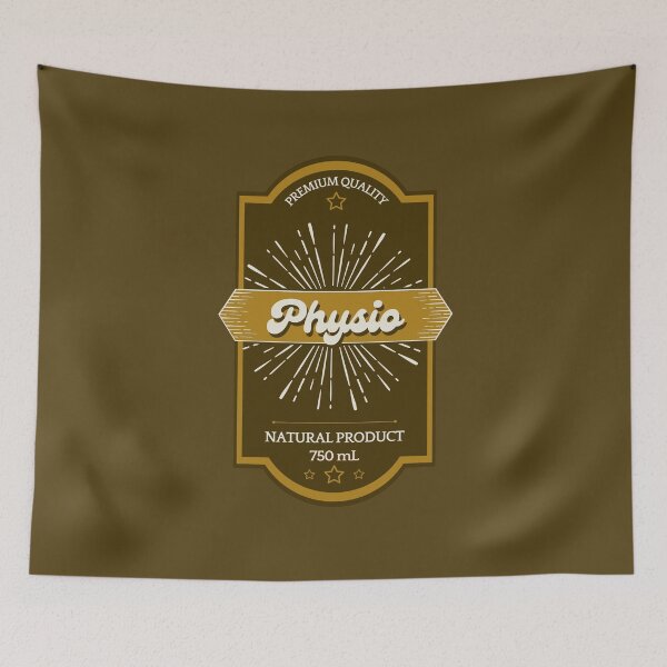 Item preview, Physio Retro Label designed and sold by Cardinal Designs.