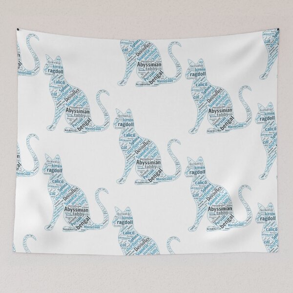 Item preview, Cat Shape Word Art  designed and sold by Obitez.