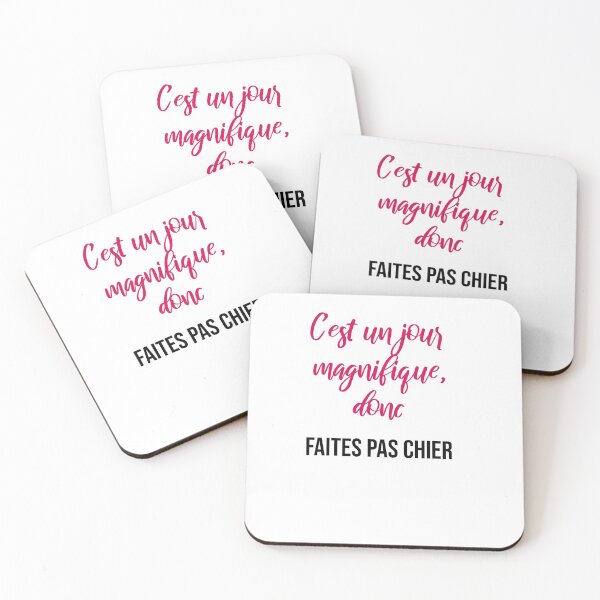 Aperçu de l'œuvre Fais pas chier phrase drole créée et vendue par Catcrea.