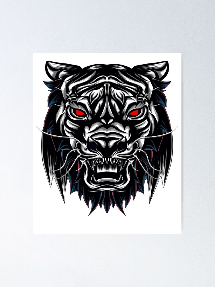 Abstract tiger head tattoo Abstract tiger head tattoo