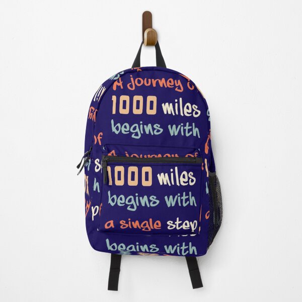 Item preview, A journey of 1000 miles begins with a single step, Motivational quotes, positive words and inspirational sayings for encouraging to do the best in your life. designed and sold by Quotesgallery.