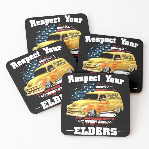 Item preview, Funny Car Guy - Respect Your Elders Classic Panel Truck designed and sold by CharJens.