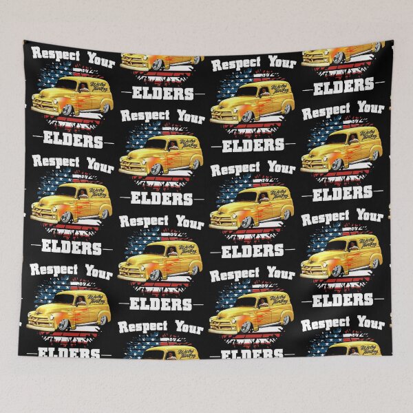 Item preview, Funny Car Guy - Respect Your Elders Classic Panel Truck designed and sold by CharJens.