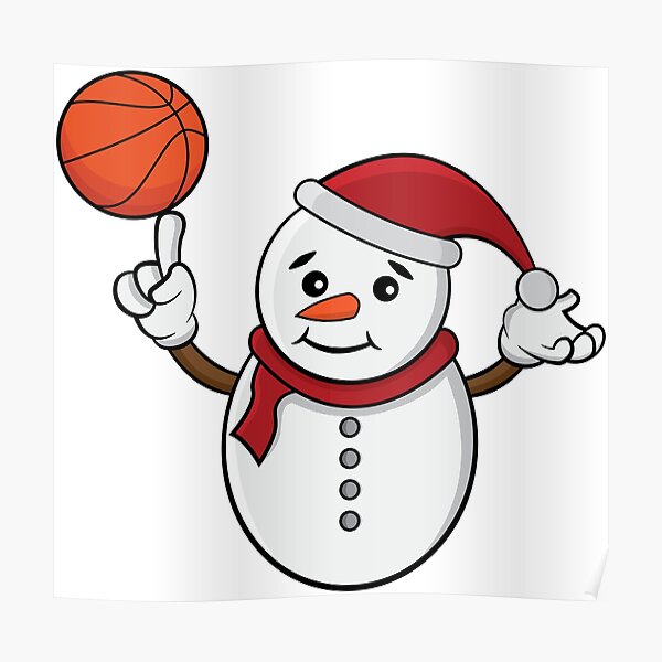 &ldquo;Basketball snowman&rdquo; Poster for Sale by nikolaj1301 | Redbubble