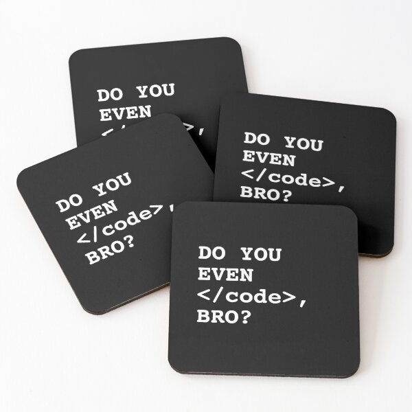 Item preview, Do You Even Code, Bro? - Web Development Programmer Design designed and sold by Shirtlify.