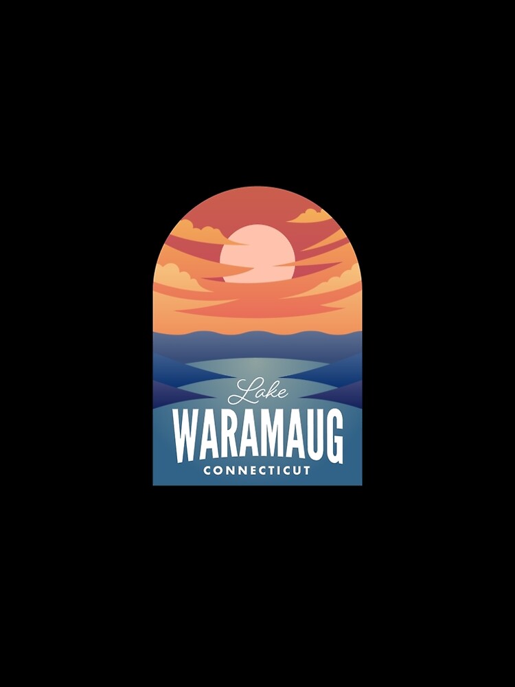 Aperçu 5 sur 5. Robe trapèze avec l'œuvre Lake Waramaug CT Retro Sunset créée et vendue par HalpinDesign.
