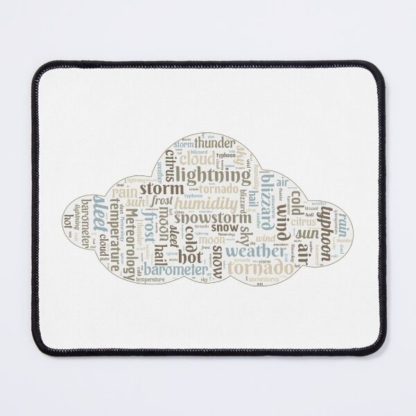 Item preview, Meteorology Word Art (Cloud Shape) designed and sold by Obitez.