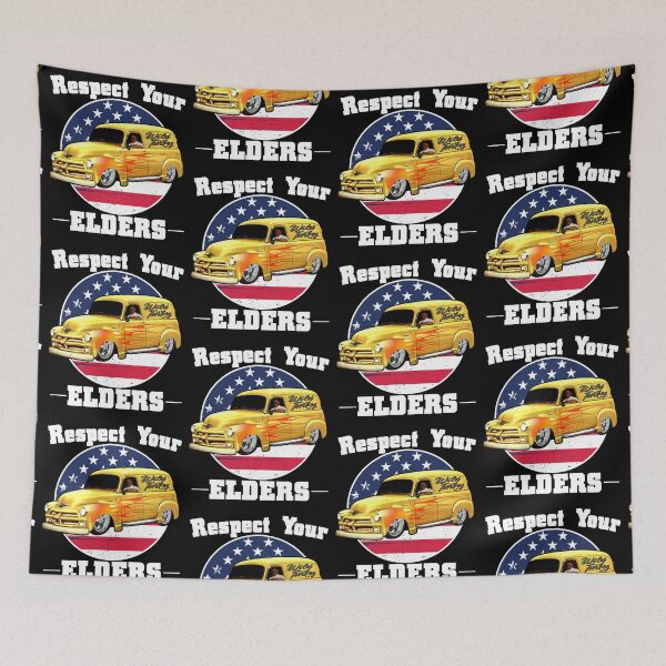 Item preview, Funny Car Guy - Respect Your Elders Classic Panel Truck designed and sold by CharJens.
