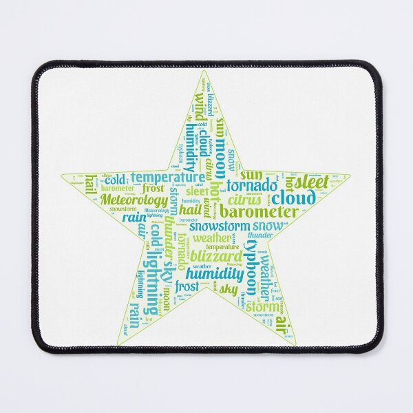 Item preview, Meteorology Word Art (Star Shape) designed and sold by Obitez.