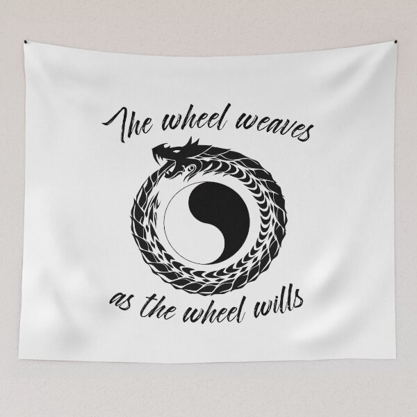 Item preview, The Wheel Weaves as The Wheel Wills Wheel of Time Dragon Parody  designed and sold by Candlewood Museum & Gift Shoppe.