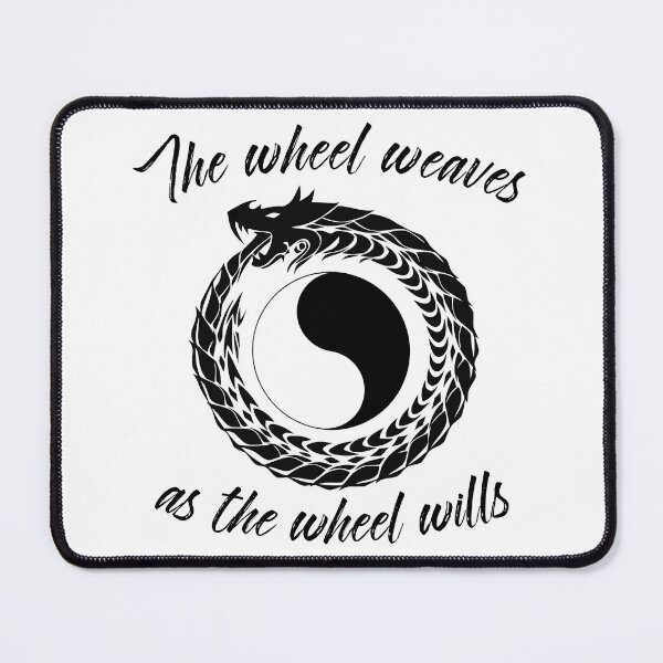 Item preview, The Wheel Weaves as The Wheel Wills Wheel of Time Dragon Parody  designed and sold by Candlewood Museum & Gift Shoppe.