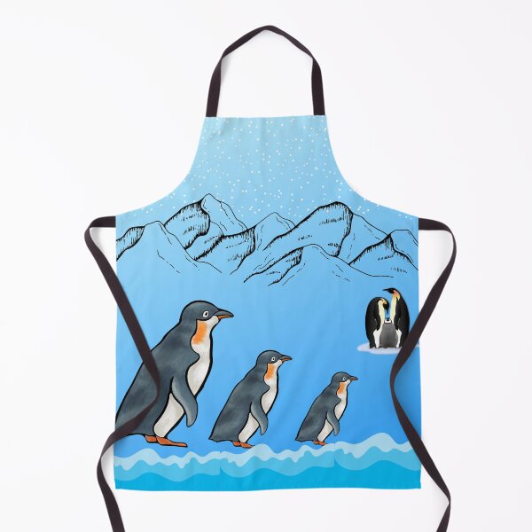 Item preview, Penguins in cold Antarctica designed and sold by Anahit Petrosyan Art Studio & Unique Print Designs for a Gift.