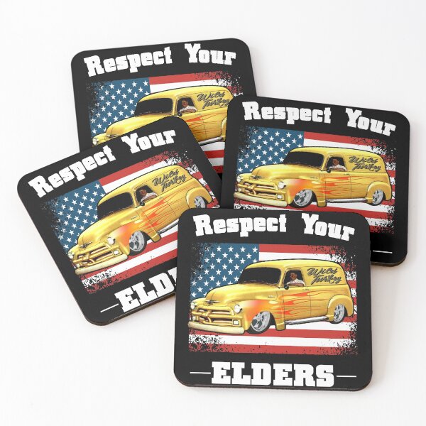 Item preview, Funny Car Guy - Respect Your Elders Classic Panel Truck designed and sold by CharJens.