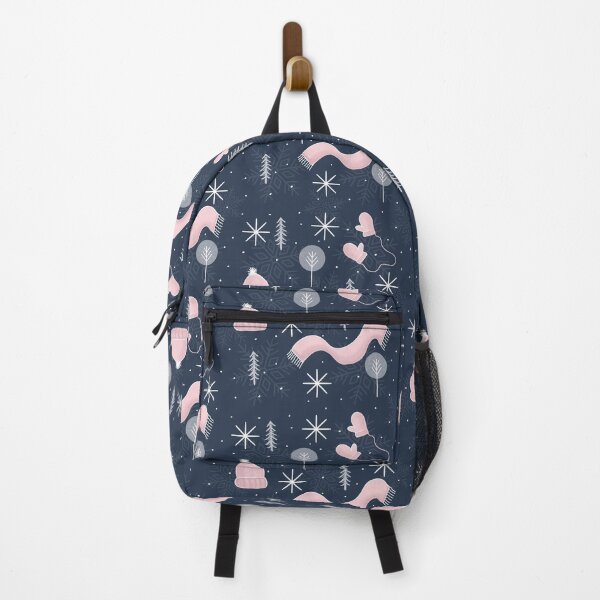 Item preview, Cold Weather Pattern, Navy and Pink designed and sold by Quick Brown Fox Canada.