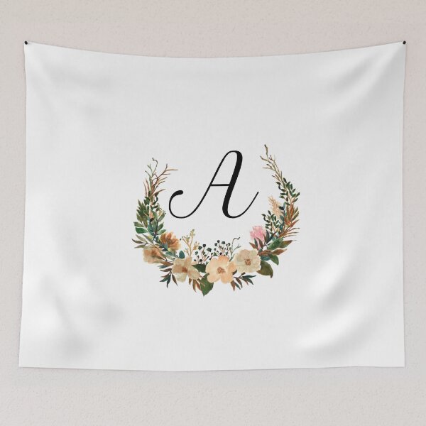 Item preview, Autumn Floral Monogram | Monogram Letter A designed and sold by JustSeasons.