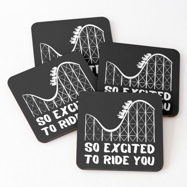Item preview, So excited To Ride You - Naughty Sarcastic Funny Roller Coaster Humor designed and sold by Vibbin4Life33.