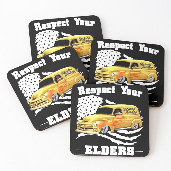 Item preview, Funny Car Guy - Respect Your Elders Classic Panel Truck designed and sold by CharJens.