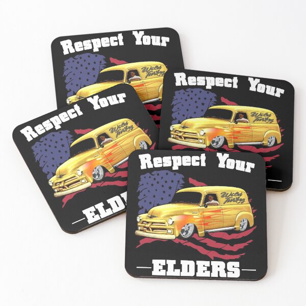 Item preview, Funny Car Guy - Respect Your Elders Classic Panel Truck designed and sold by CharJens.