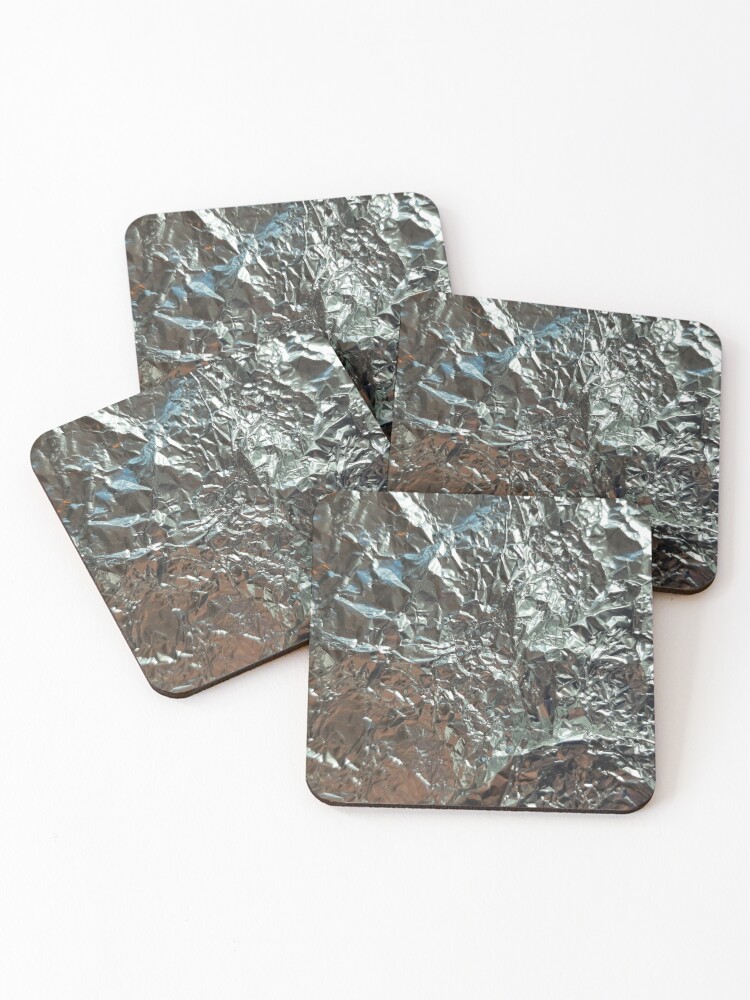 Aluminium abstract Coasters Set of 4