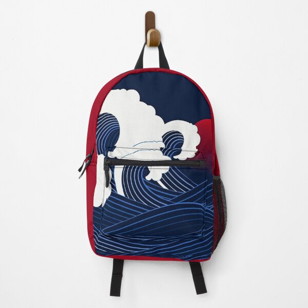 Item preview, Copy of Waves against a sunset backpack designed and sold by lullabel77.
