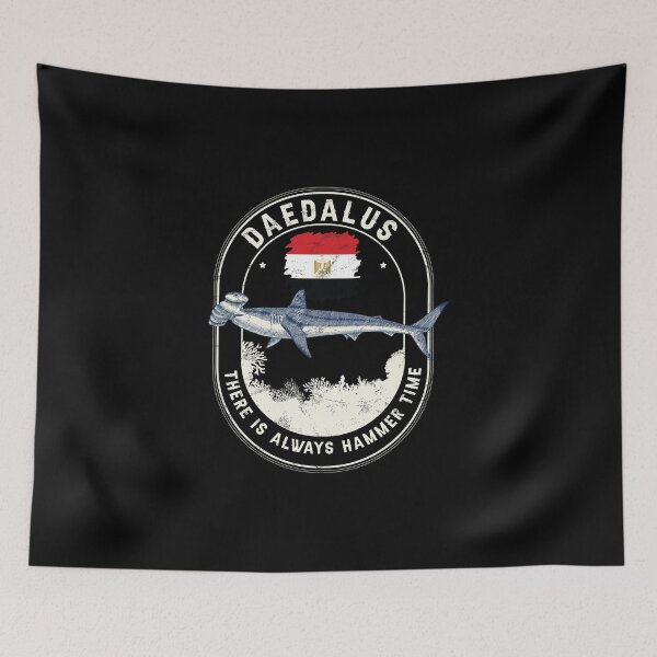 Item preview, Daedalus Always Hammer Time Liveaboard Hammerhead Shark designed and sold by StrongShirts.