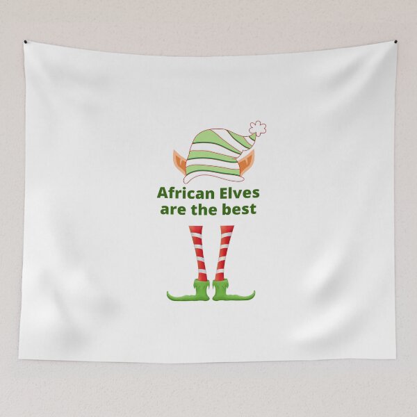 Item preview, African Elves are the best, funny African Gnomes, naughty or nice designed and sold by 3TFashion.